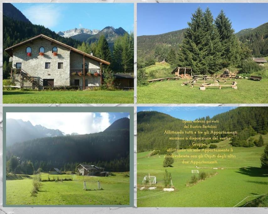 ヴェルミーリオ Chalet Rustico Bertolini Per Gruppi!ヴィラ エクステリア 写真