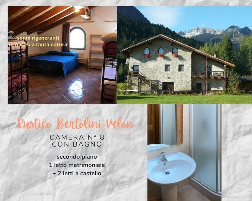ヴェルミーリオ Chalet Rustico Bertolini Per Gruppi!ヴィラ エクステリア 写真