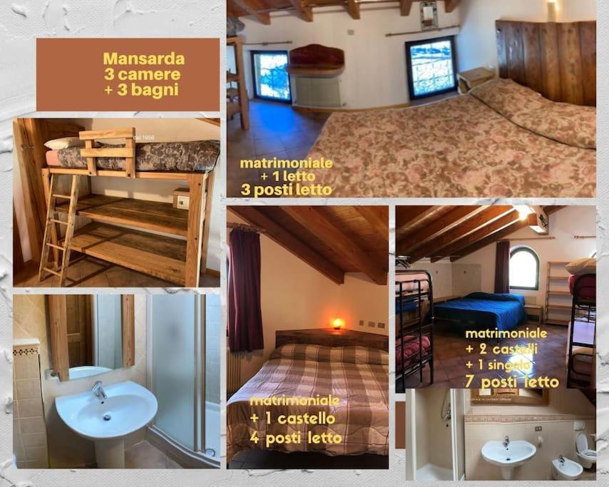 ヴェルミーリオ Chalet Rustico Bertolini Per Gruppi!ヴィラ エクステリア 写真